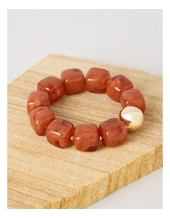 Cube Stretch Bracelet in Arabian Spice
