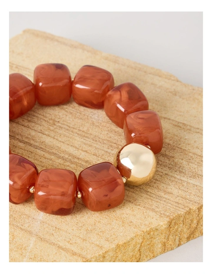Cube Stretch Bracelet in Arabian Spice image 2
