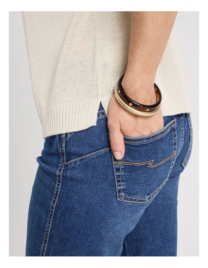 Studded Bangle Stack in Tort image 4