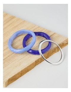 Bangle Stack 3 Pack in Blue