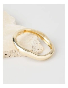 Organic Hinge Bangle in Gold