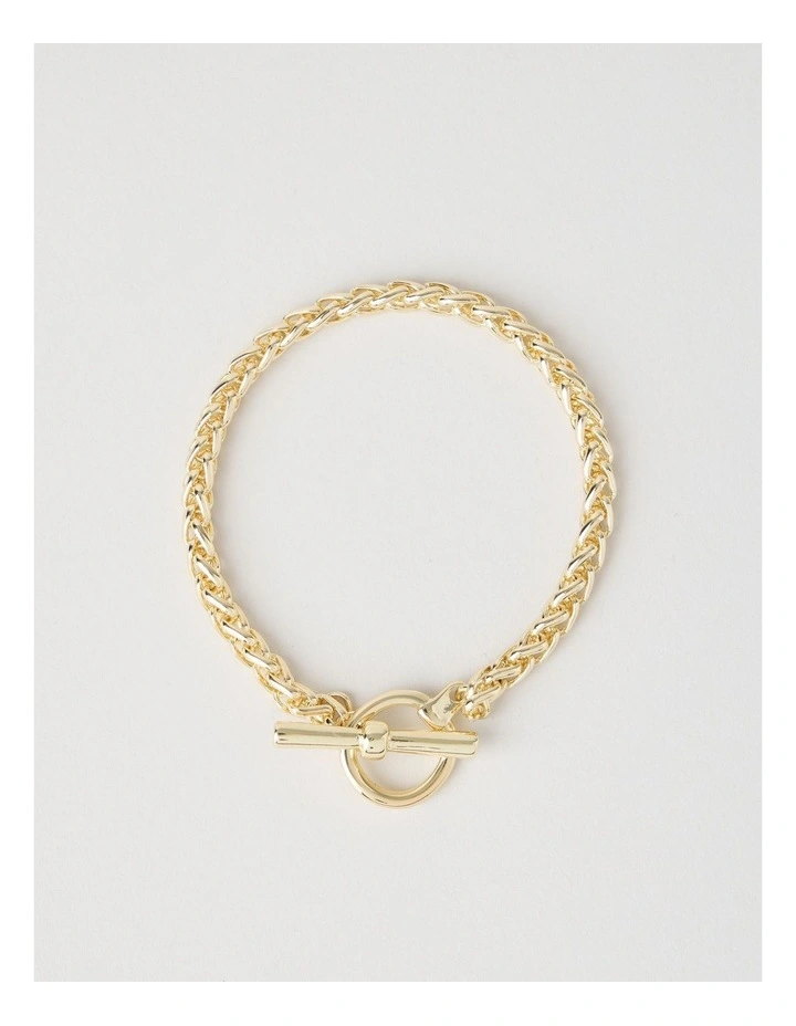 Twisted Rope Chain Bracelet in Gold image 3