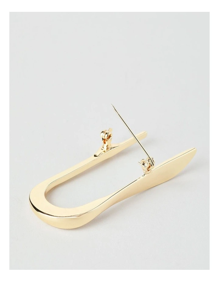 Pin Brooch in Gold image 3