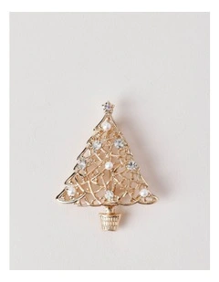 Tree Brooch in Gold