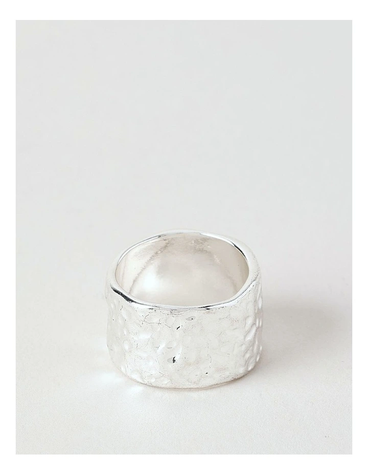 Beaten Ring in Silver image 1