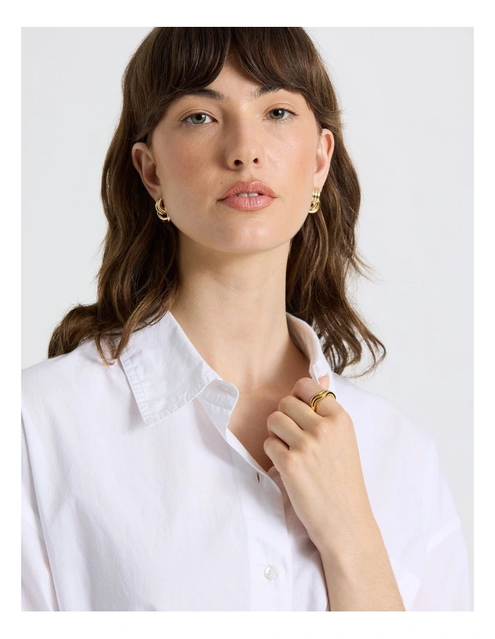 Wavy 2PK Ring in Gold image 4