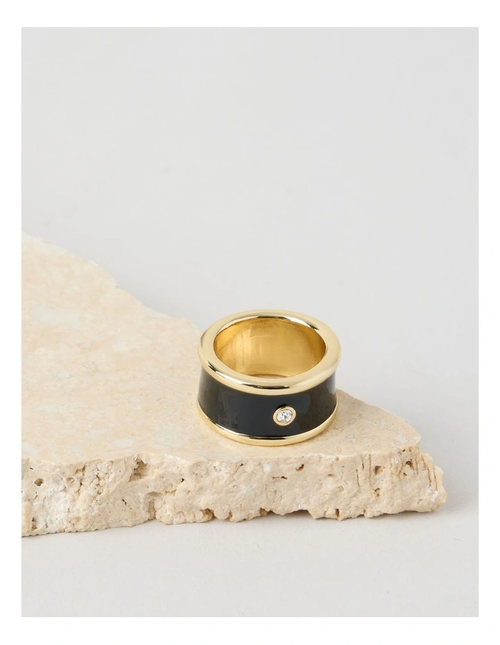 Ring in Gold and Black image 1