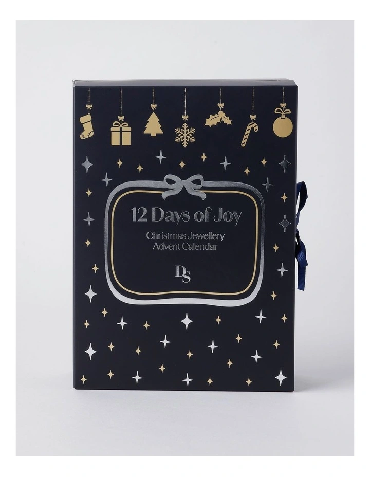 Novelty Advent Calender Boxed Jewellery in Navy image 1