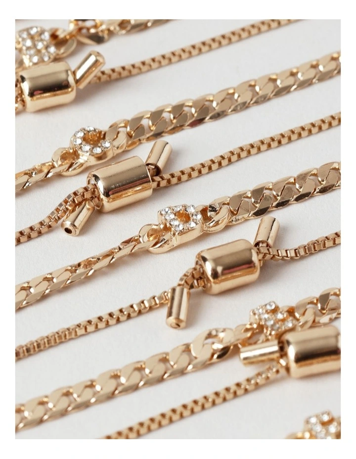 Initial Bracelet and Box in Beige image 5
