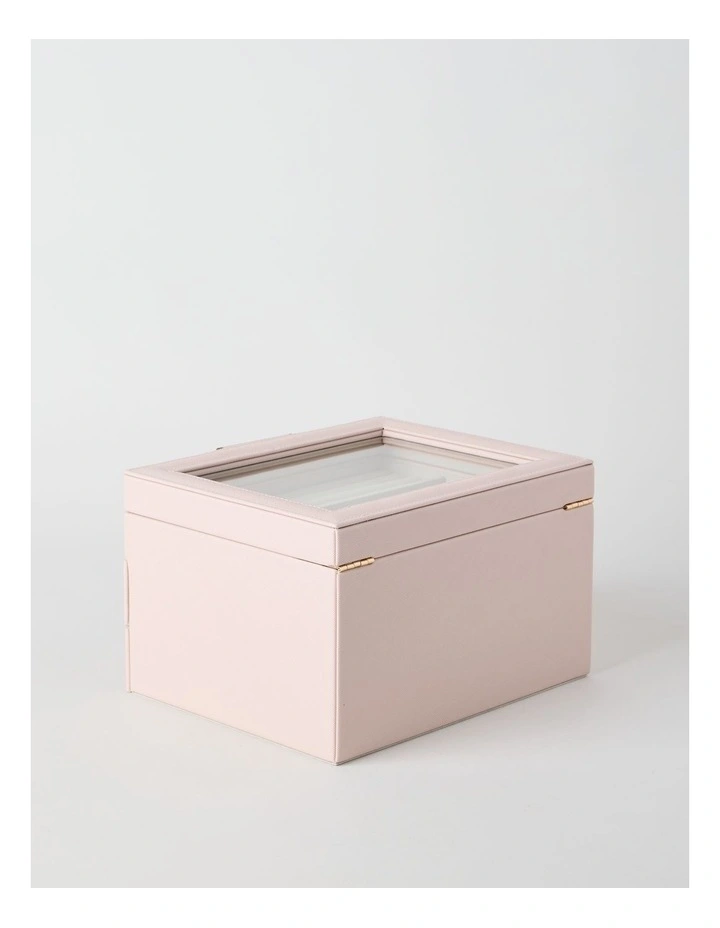 Large Wrapped Jewellery Box in Blush image 4
