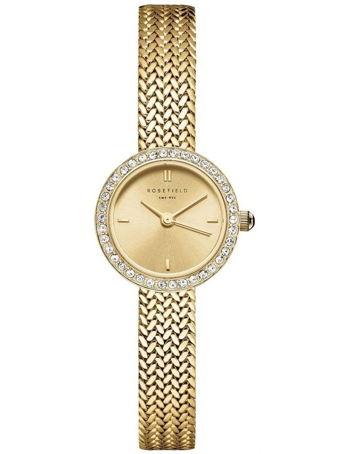 Mini Small Edit Champagne Watch in Gold image 1