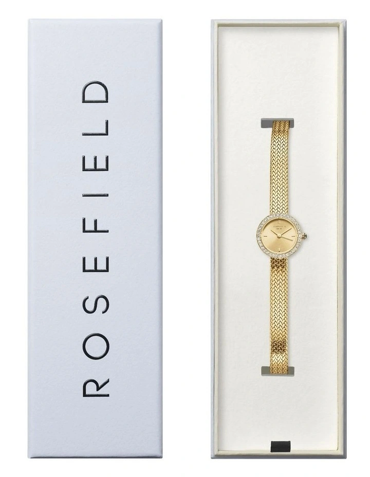 Mini Small Edit Champagne Watch in Gold image 5