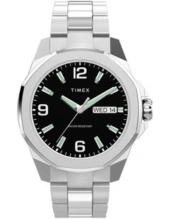 Essex Day And Date Watch 46mm in Stainless Steel