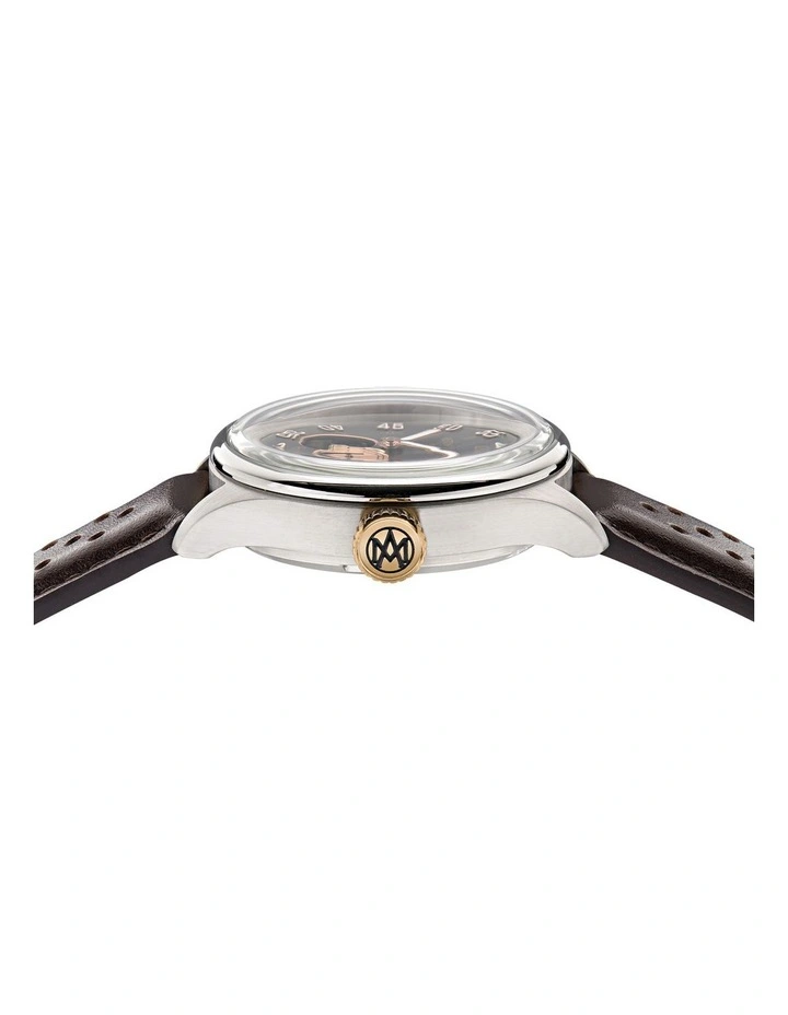 TS1 Automatic 41mm MTTS1F501 Watch in Black/Brown image 3