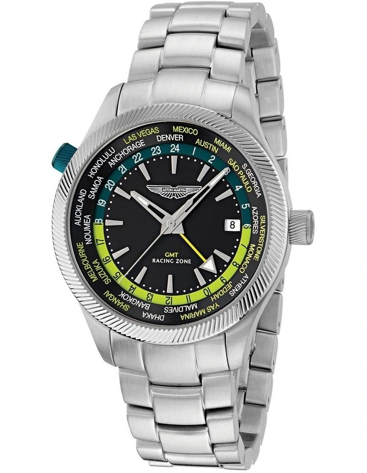 GRZ GMT 41mm MTIZ1F503 Watch Set in Black/Stainless Steel/Podium Green Silicone image 5