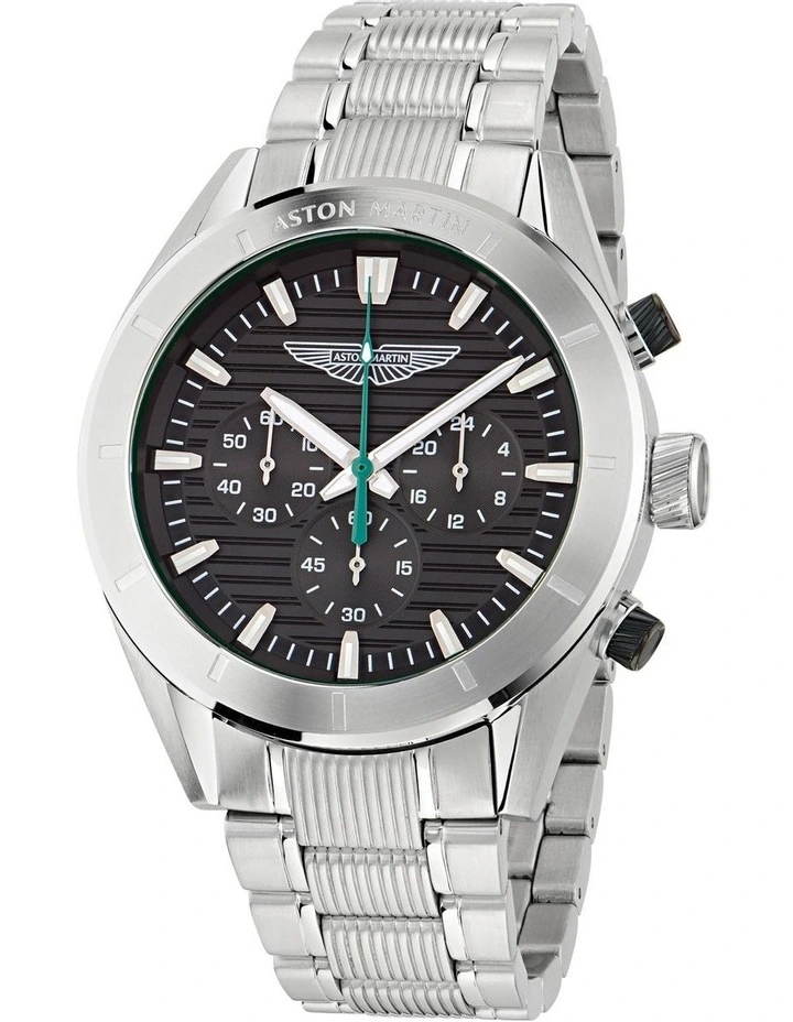 BST Chronograph Stainless Steel 45mm MTIB1F501 Watch Set in Black image 6