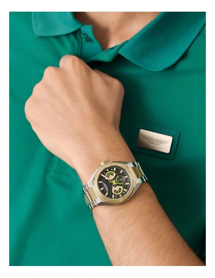 TKS Multifunction 42mm MTRI1F504 Watch in Black/Two Tone Steel image 2