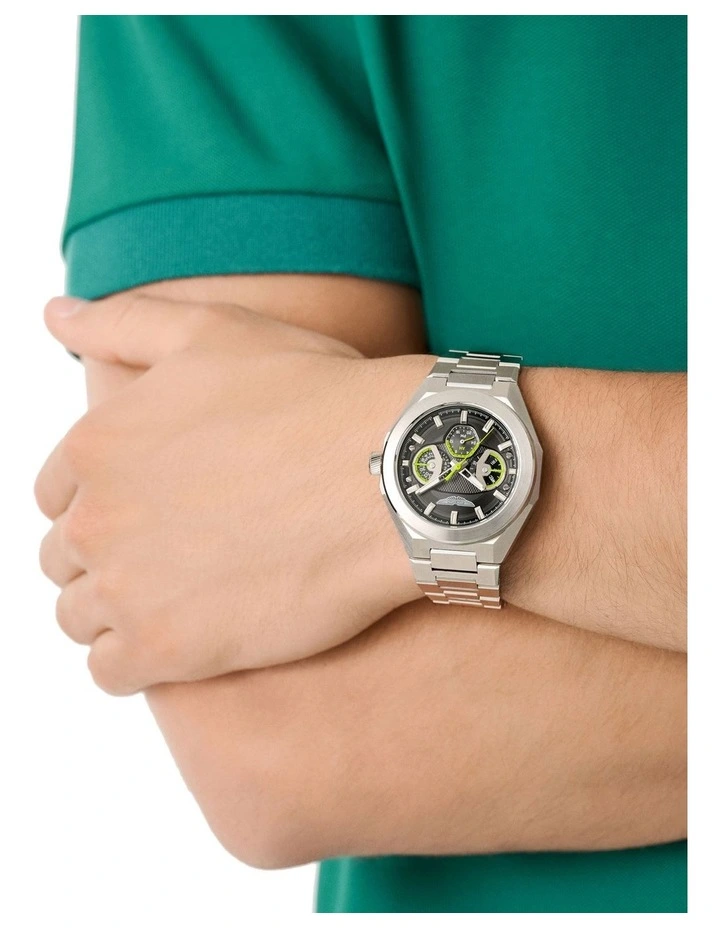 TKS Multifunction 42mm MTRI1F505 Watch in Black/Stainless Steel image 2