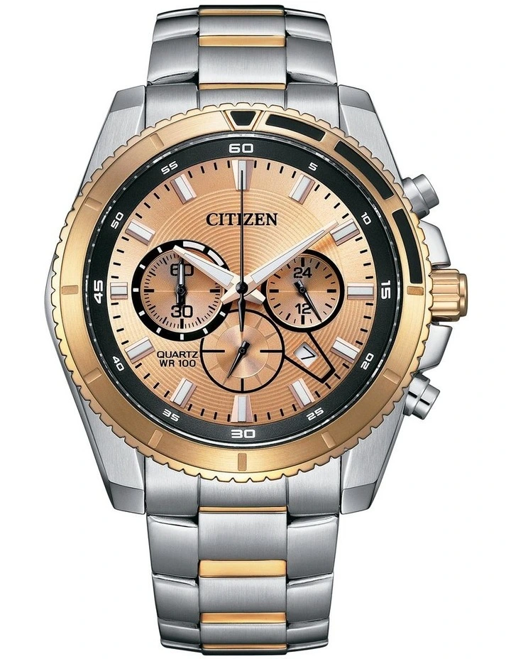 Sports Chronograph Watch 40mm AN8204-59X in Two-Tone image 1