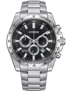 Sports Chrono Watch 40mm AN8230-59E in Silver
