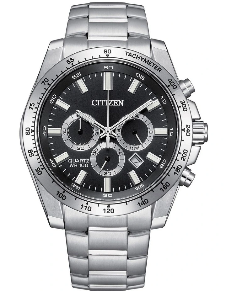 Sports Chrono Watch 40mm AN8230-59E in Silver image 1