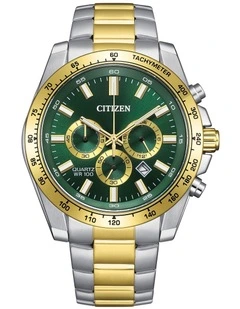 Sports Chrono Watch 40mm AN8234-58X in Two-Tone