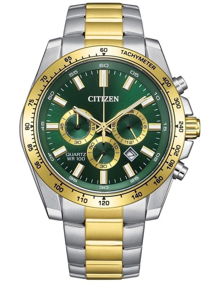 Sports Chrono Watch 40mm AN8234-58X in Two-Tone image 1