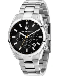 Attrazione 43mm Chronograph Quartz Watch in Black