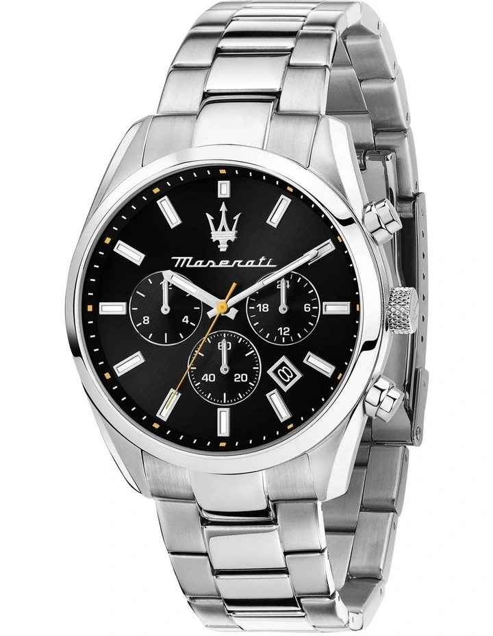 Attrazione 43mm Chronograph Quartz Watch in Black image 1