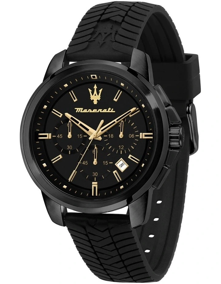 Successo Chronograph Quartz Watch 44mm in Black image 1