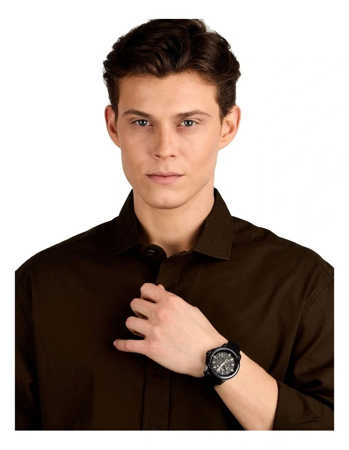 Successo Chronograph Quartz Watch 44mm in Black image 3