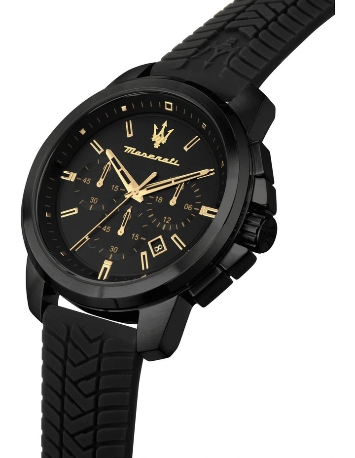 Successo Chronograph Quartz Watch 44mm in Black image 4