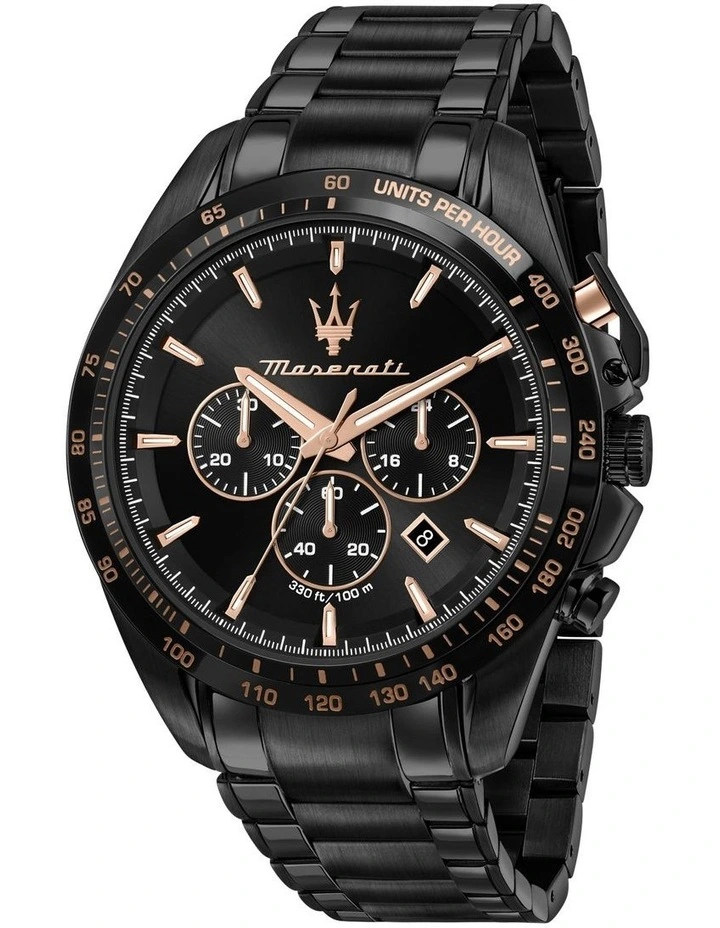 Traguardo Chronograph Quartz Watch 45mm in Black image 1
