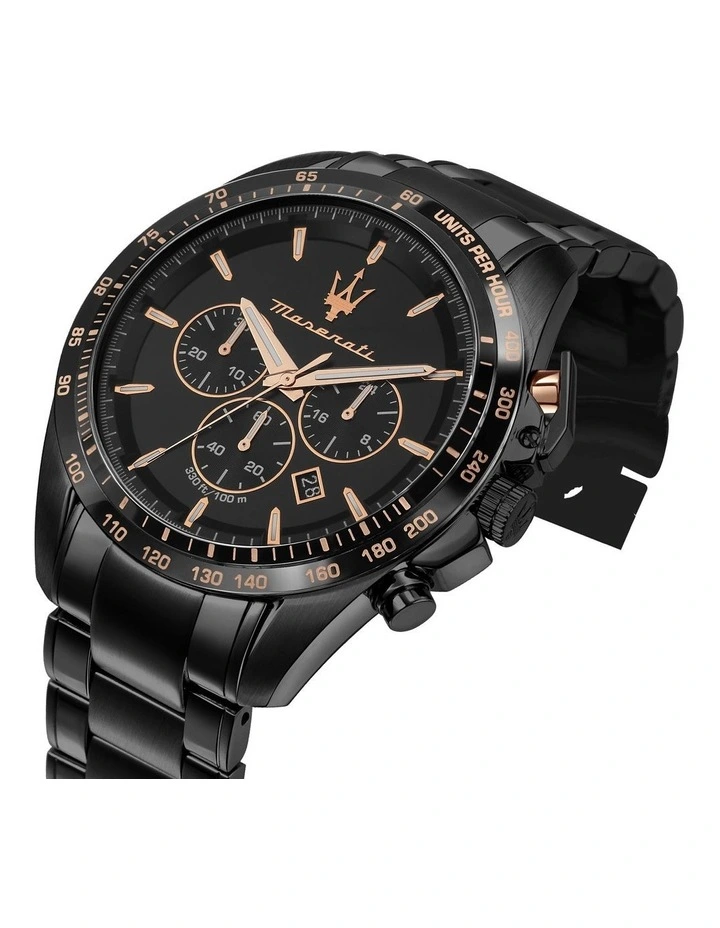 Traguardo Chronograph Quartz Watch 45mm in Black image 3