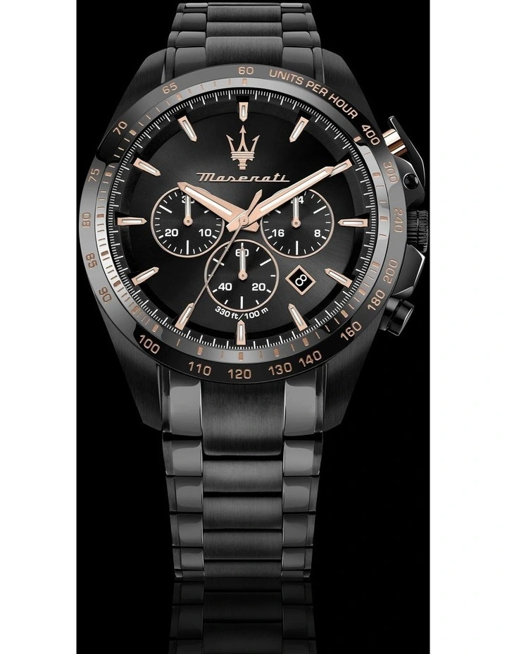 Traguardo Chronograph Quartz Watch 45mm in Black image 6