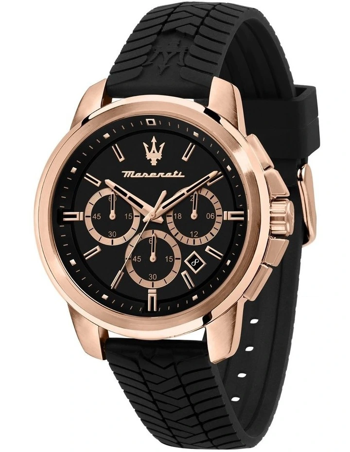 Successo Chronograph Quartz Watch 44mm in Black image 1