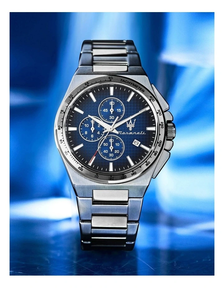 Velocit Slim Chronograph Quartz Watch 41mm in Blue image 6