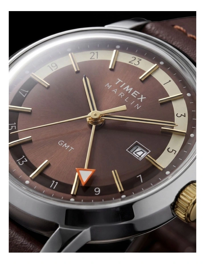 Timex Marlin GMT Brown Watch image 7
