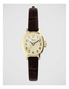 Timex Cavatina Mini Brown Watch
