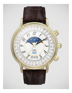 Timex Timex 1990 Moon Phase Brown Watch