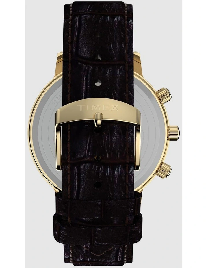 Timex Timex 1990 Moon Phase Brown Watch image 4