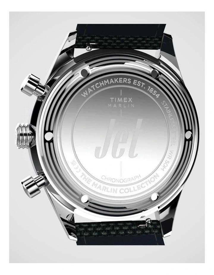 Timex Marlin Jet Chrono Blue Watch image 2