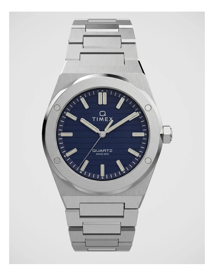 Timex Q Timex Marbella Silver Tone Watch image 1
