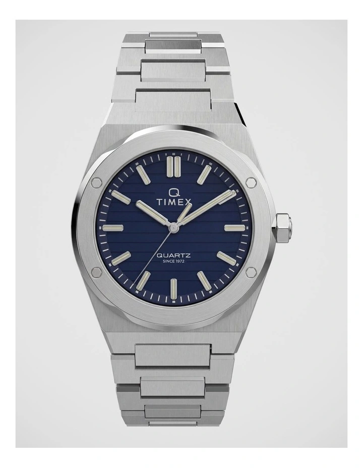 Timex Q Timex Marbella Silver Tone Watch image 1
