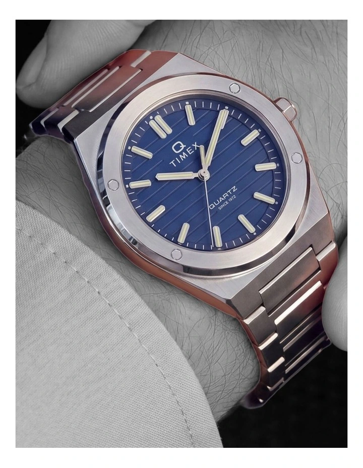 Timex Q Timex Marbella Silver Tone Watch image 2