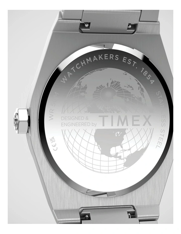 Timex Q Timex Marbella Silver Tone Watch image 5