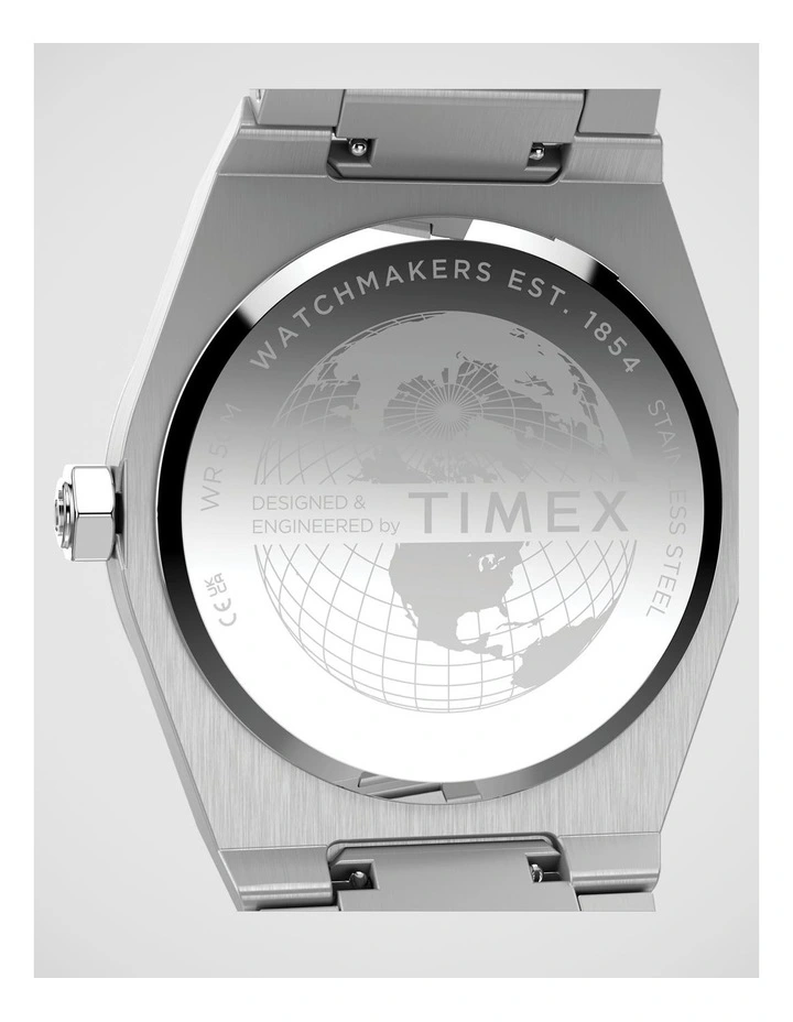 Timex Q Timex Marbella Silver Tone Watch image 5