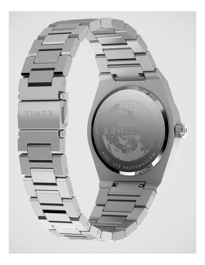 Timex Q Timex Marbella Silver Tone Watch image 6