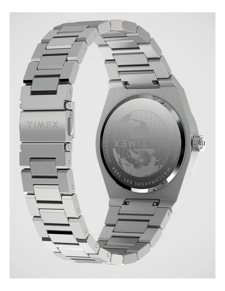 Timex Q Timex Marbella Silver Tone Watch image 6