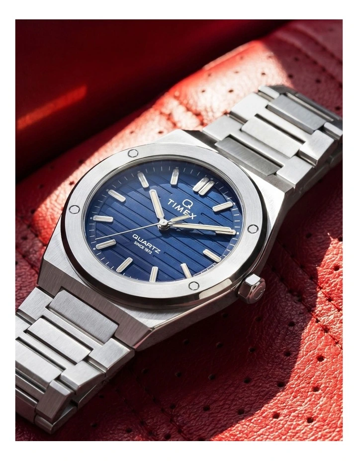 Timex Q Timex Marbella Silver Tone Watch image 7